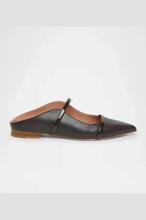 MALONE SOULIERS Maureen Leather Dual-Band Ballerina Mules
