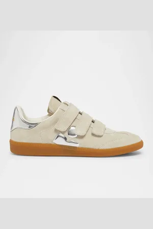 Isabel Marant Beth Bicolor Mixed Leather Sneakers