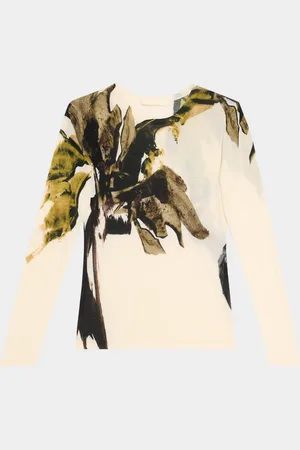 Jason Wu Brushstroke Merino Wool Sweater