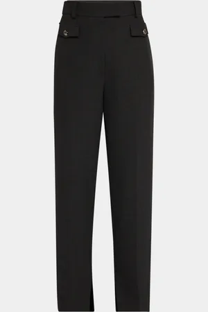 ST. JOHN Double-Face Luxe Ponte Straight-Leg Pants