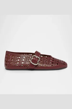 Alaïa Vienne Cutout Mary Jane Ballerina Flats
