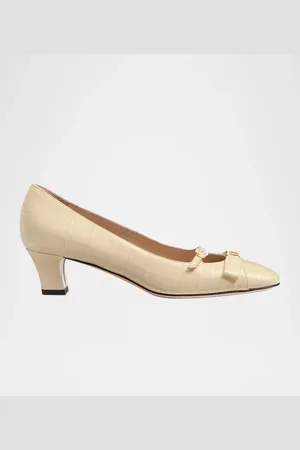 VALENTINO GARAVANI Bowow Croco Mary Jane Pumps