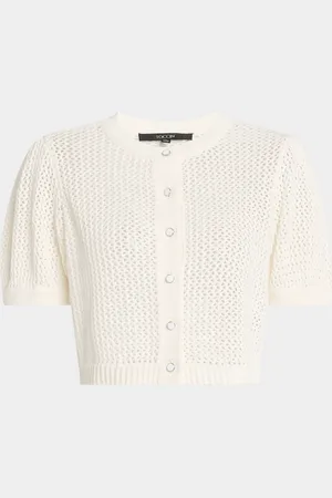 Toccin Samantha Crochet Cropped Cardigan