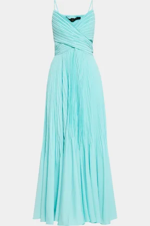 Kobi Halperin Morgan Pleated Crossover Maxi Dress