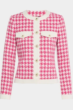 ELIE TAHARI The Farley Houndstooth Tweed Jacket