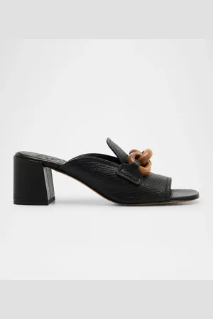 Pedro Garcia Umita Leather Chain Loafer Mules