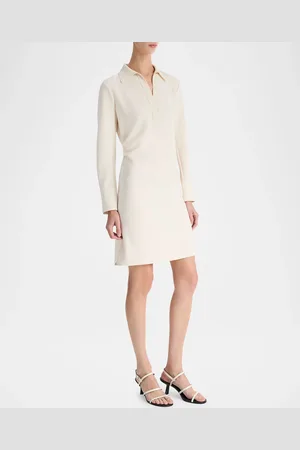 Vince Long-Sleeve Rugby Dress