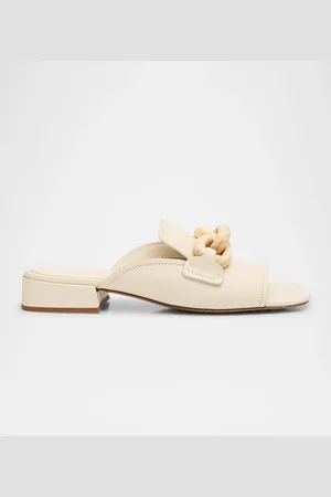 Pedro Garcia Enna Leather Chain Loafer Mules