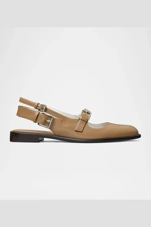 Tory Burch Leather Mary Jane Slingback Ballerina Flats