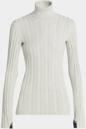 Moncler Extra-Fine Wool-Blend Turtleneck Top
