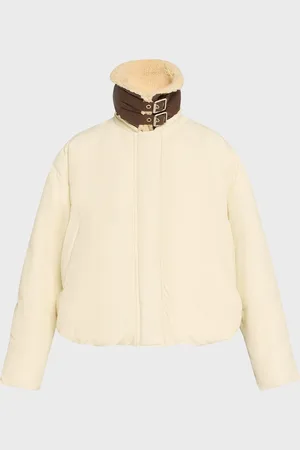 Loewe Faux-Shearling Collar Puffer Jacket