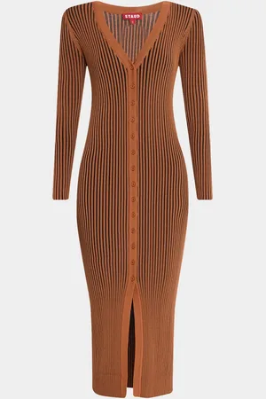 Staud Shoko Ribbed Sweater Dress