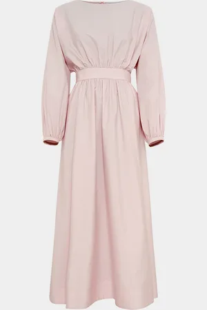 GABRIELA HEARST Ahmose Gathered Long-Sleeve Maxi Dress