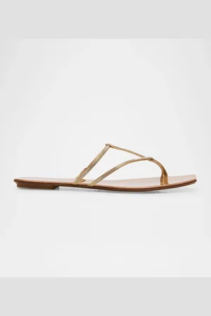 Pedro Garcia Embellished T-Strap Slide Sandals