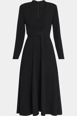 E.stott Beatrice Crossover A-Line Midi Dress