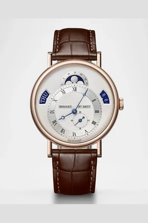 Breguet Classique Calendrier 18K Rose Gold 39mm Watch with Alligator Strap