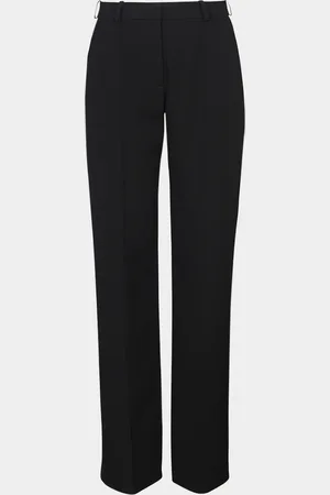 Balmain Pintuck Straight-Leg Tailored Pants