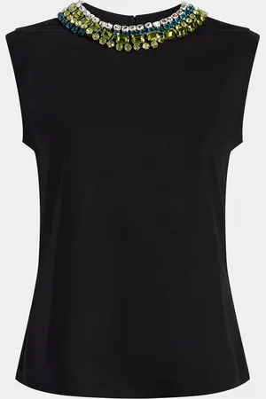 Cinq A Sept Blaine Crystal-Embellished Tee