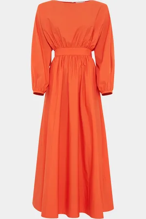 GABRIELA HEARST Ahmose Gathered Long-Sleeve Maxi Dress