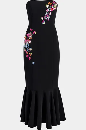 Cinq A Sept Juniper Sequined Strapless Midi Dress