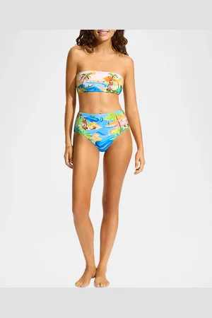 Seafolly South Pacific High-Waist Bikini Bottoms