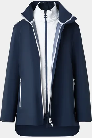 AKRIS Quilted-Dickey Techno Parka Jacket