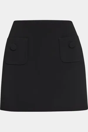 Max Mara Pagine A-Line Pocket Mini Skirt