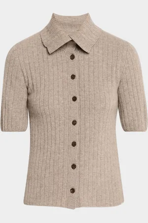 NAADAM Ribbed Cashmere Button-Down Sweater