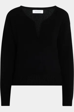 NAADAM Ribbed V-Neck Cashmere Sweater