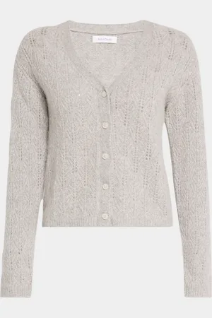 NAADAM Cashmere Pointelle-Knit Cardigan