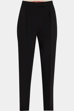 Max Mara Eguale Pleated Cropped Pants
