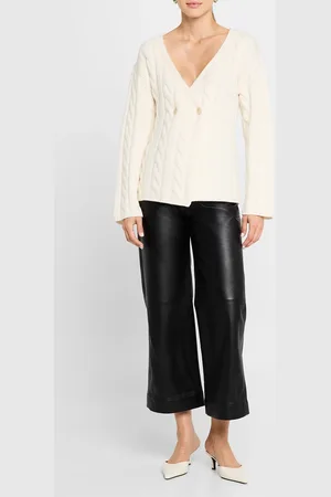 NAADAM Double-Breasted Cashmino Cable Cardigan