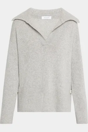 NAADAM Button-Side Cashmere Polo Sweater