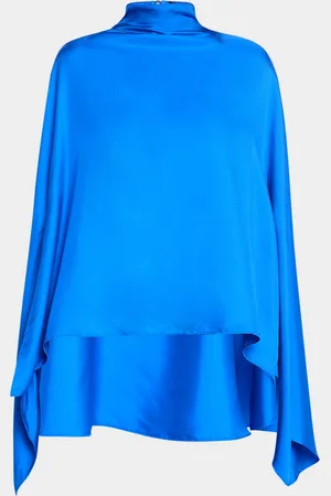 LAPOINTE Silky Twill Oversized Cape Top