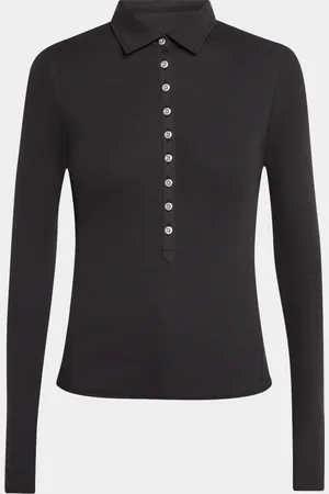 RAG&BONE The Essential Ribbed Button Polo Top