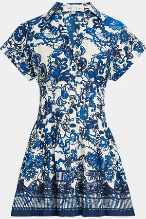 Cara Cara Nash Printed Button-Front Mini Dress
