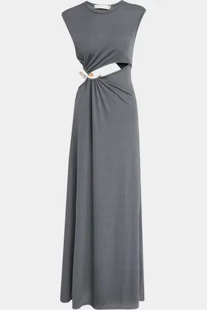 CHRISTOPHER ESBER Concave Stone Cutout Maxi Tank Dress