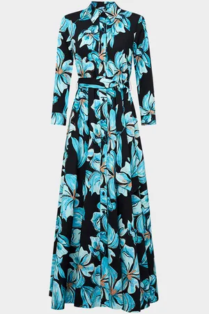 Diane von Furstenberg Blaine Floral-Print Midi Shirtdress