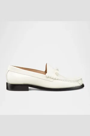 Stuart Weitzman Lottie Leather Bow Loafers