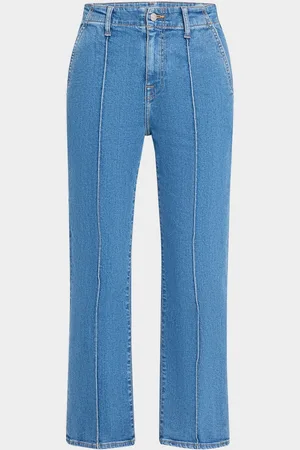 Simkhai Ansel Mid-Rise Crop Flare Jeans