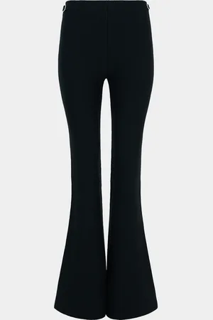 GABRIELA HEARST Ayala Wool-Cashmere Knit Flare Crop Pants