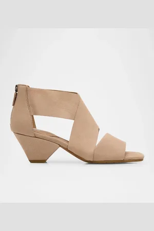 Eileen Fisher Junie Suede Strappy Sandals