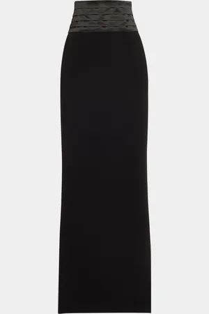 Sergio Hudson Long Cummberbund Evening Skirt