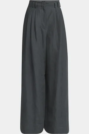 Giorgio Armani Pleated Wide-Leg Linen Trousers