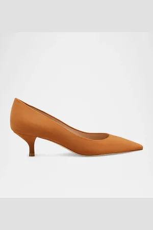 Stuart Weitzman Stuart Suede Kitten Pumps