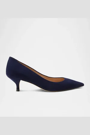 Stuart Weitzman Stuart Suede Kitten Pumps