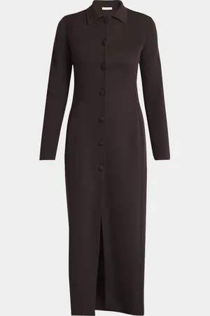 The Row Itari Long-Sleeve Midi Shirtdress