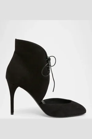 Alaïa Suede Lace-Up Stiletto Pumps