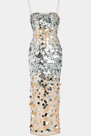 Retrofete Mischa Sequin-Embellished Sleeveless Midi Dress