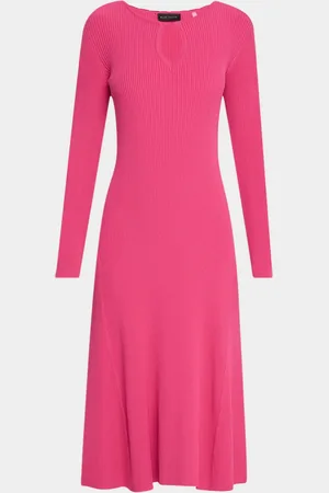 ELIE TAHARI The Belinda Cutout Ribbed Midi Sweater Dress